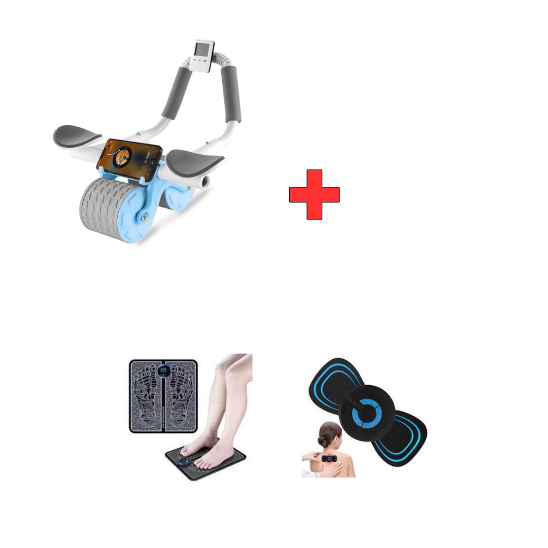 Combo rueda rebote+masajer cuello +tapet